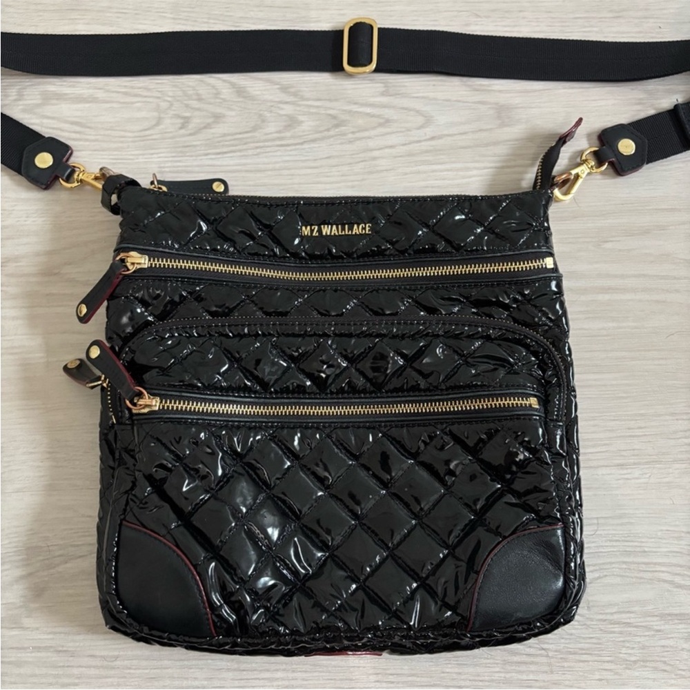 MZ Wallace Glossy Downtown Crosby Patent Crossbody